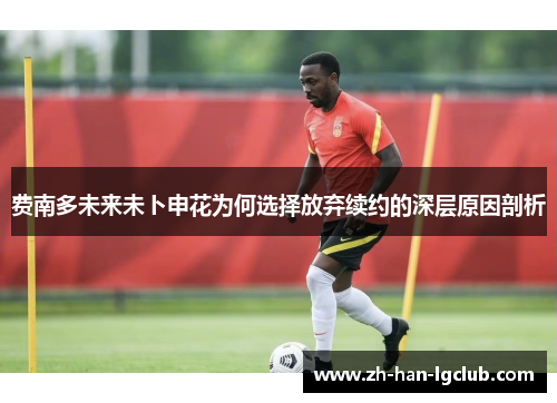 费南多未来未卜申花为何选择放弃续约的深层原因剖析